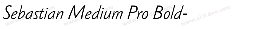 Sebastian Medium Pro Bold字体转换